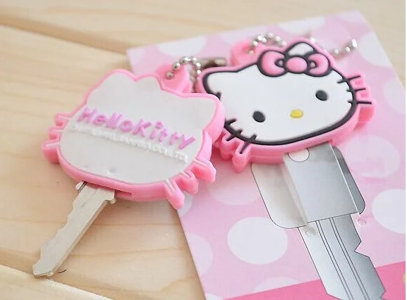 

1Piece Kawaii 4CM KEY Wallet Rubber KEY Wallet Holder Hook Cap Case Key