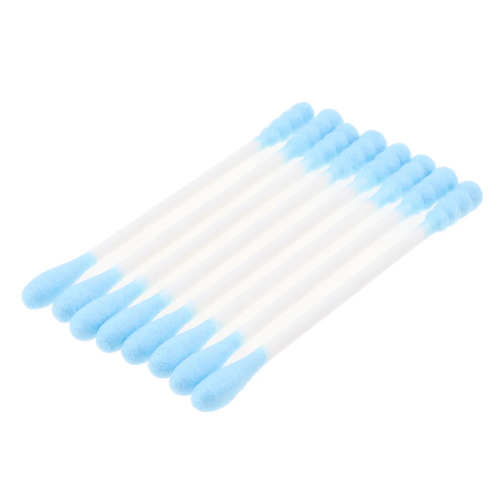 200 Pieces Tight Double Head Buds Makeup Remover Cotton Swab Ear Cleaning Tools Wooden Handle Double cotton heads