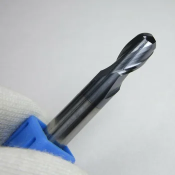

5Pcs R1.0 - R5.0 HRC45 Tungsten Carbide Ball Nose End Mills Milling Cutter