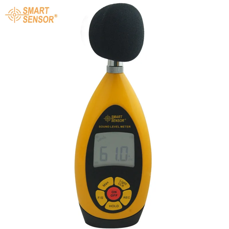 Smart Sensor AR854 Handheld Digital Noise Sound Level Meter Tester Range 30dB-130dB Accuracy +- 1.5db Store 10000 Readings USB (4)