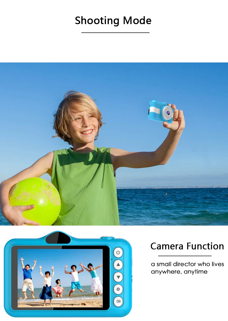 Мини цифровая камера 3,5 дюймов мультяшная Милая камера игрушки Детский подарок на день рождения 1080P Игрушки для малышей камера Детская цифровая камера