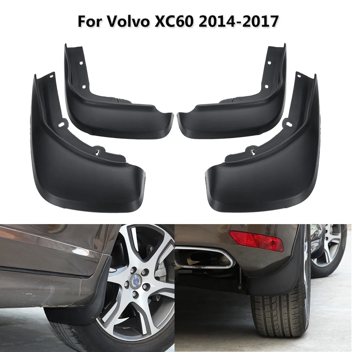 Buy 4Pcs Car Front Rear Mud Flaps Splash Guards