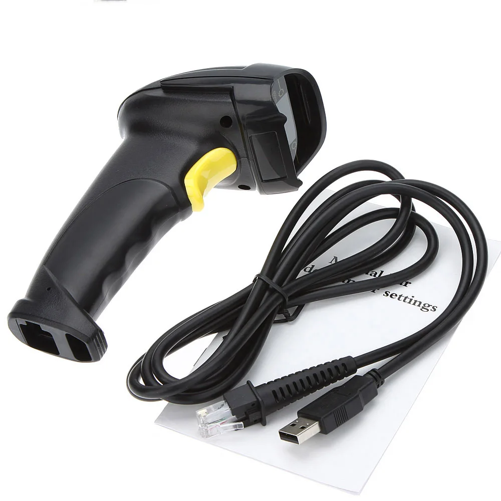 

USB Barcode Scanner Long Laser Barcode USB Port CCD Handheld Barcode Scanner Bar Code Reader for POS P2P Computer free shipping