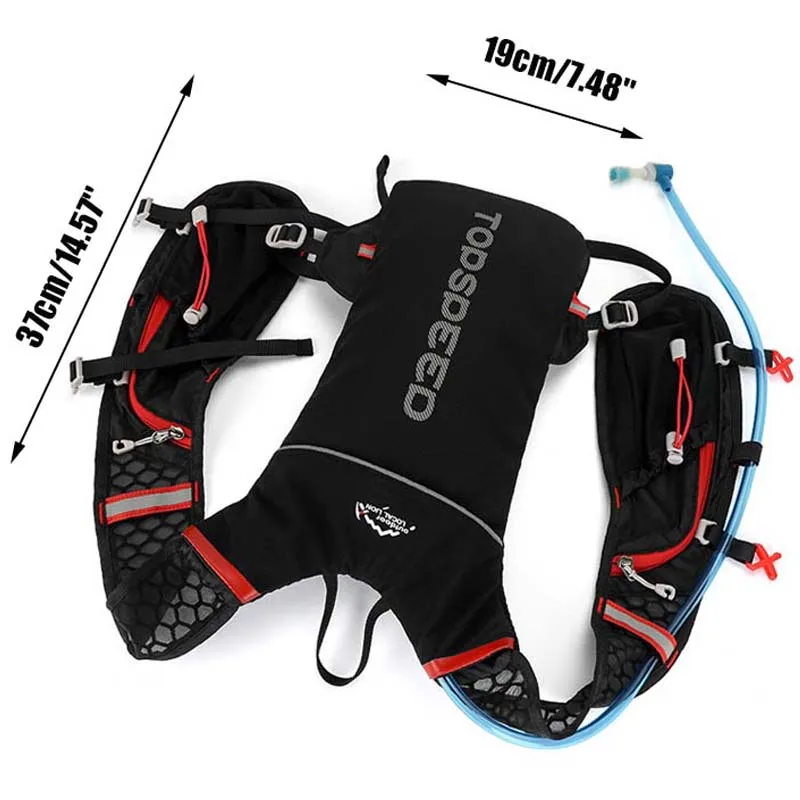 LOCAL León 5L correr impermeable mochila correr Trail Running bolsa ligero maratón deporte mochila 3 colores No bolsa de agua