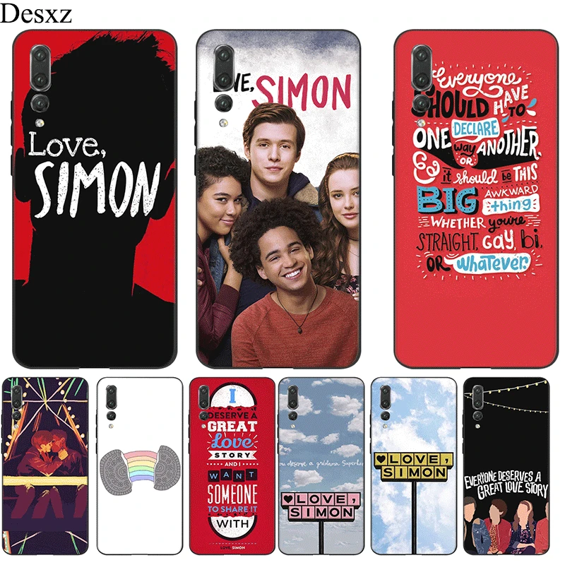 Силиконовый чехол для мобильного телефона Honor Note 10 9 7X 7C 8X 8C 7A 6A 8 Lite Love Simon Shell Bag |