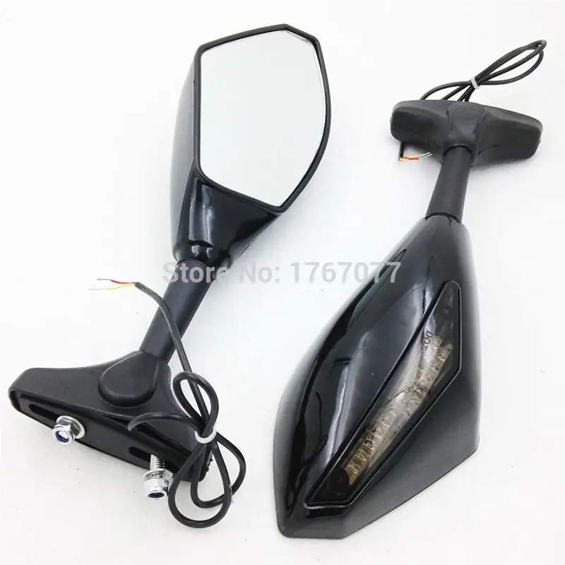 Motorcycle Integrated LED Turn Signal Rearview Side Mirror Motorcycle Accessries For Honda CBR 600 F4i 929