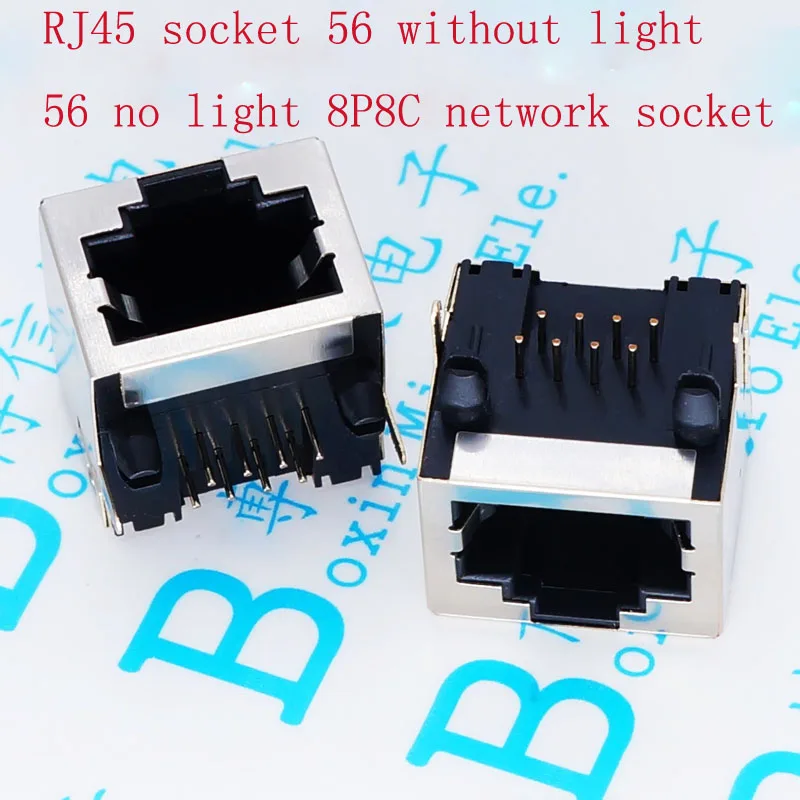 10 шт.-100 шт. RJ45 разъем 56 без светильник Ки светки сетевой 8P8C кристальная розетка |