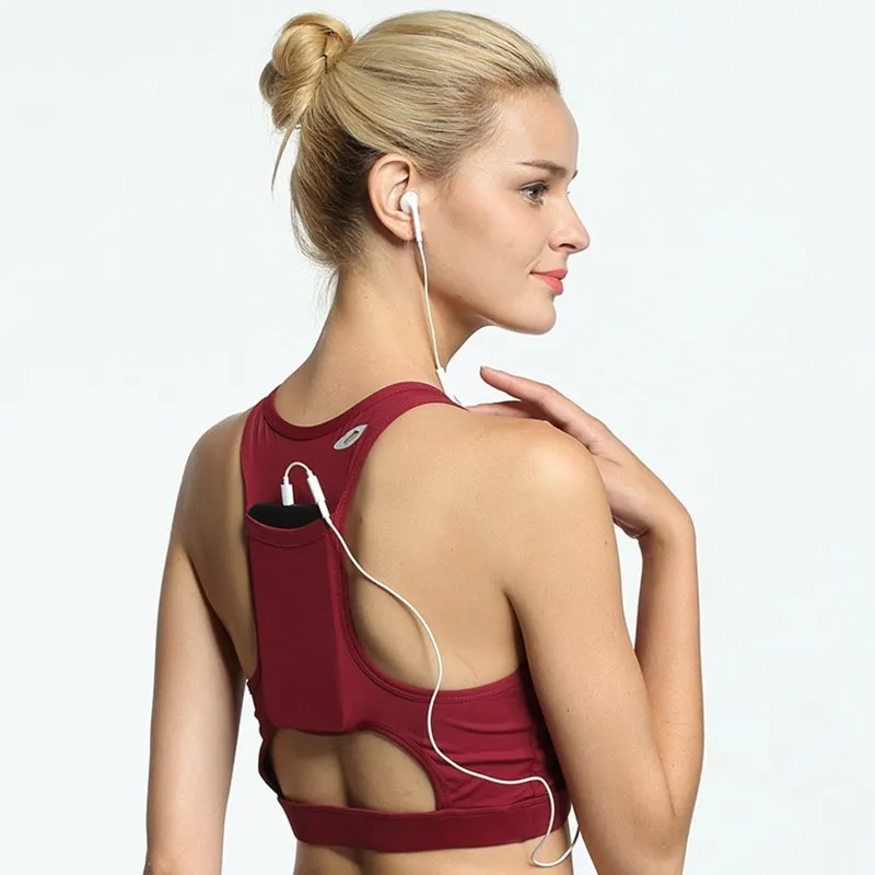 running bra with phone pocket