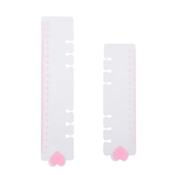

6 Holes Heart PVC Spiral Binder Notebook Divider inner Ruler for Notebooks Creative Stationery Office School Supplies