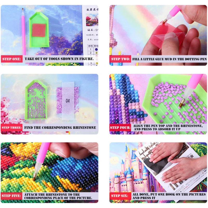 Horse 5D 0*30cm Diamond Embroidery Painting DIY Cross Stitch Craft Kit Tool Home Decor
