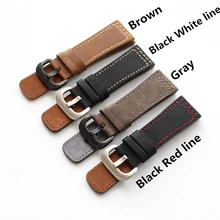 MERJUST ручной работы 28 мм толстый черный коричневый серый теленок Натуральная кожа наручные часы ремешок для Seven Friday ремень браслет