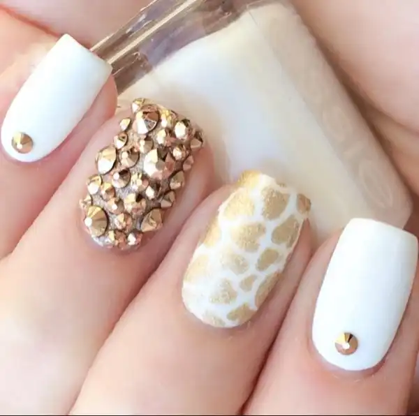 Elegant Nail Designs With Rhinestones Glamorous And Chic Manicure