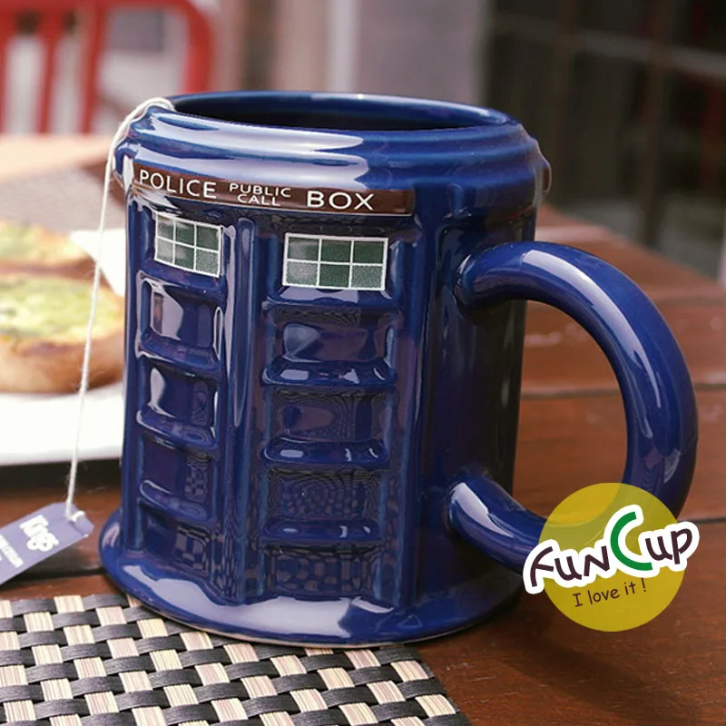 Кружка Doctor Who классическая круглая кружка ТАРДИС для полицейских участков