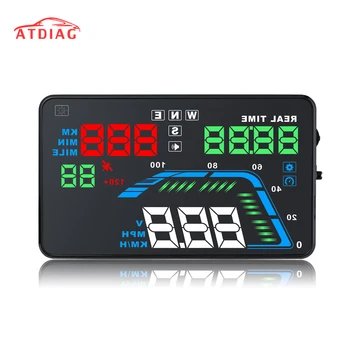 

Q7 5.5" Auto Car HUD GPS Head Up Display Speedometers Overspeed Warning Dashboard Windshield Projector GPS HUD FOR ALL CAR