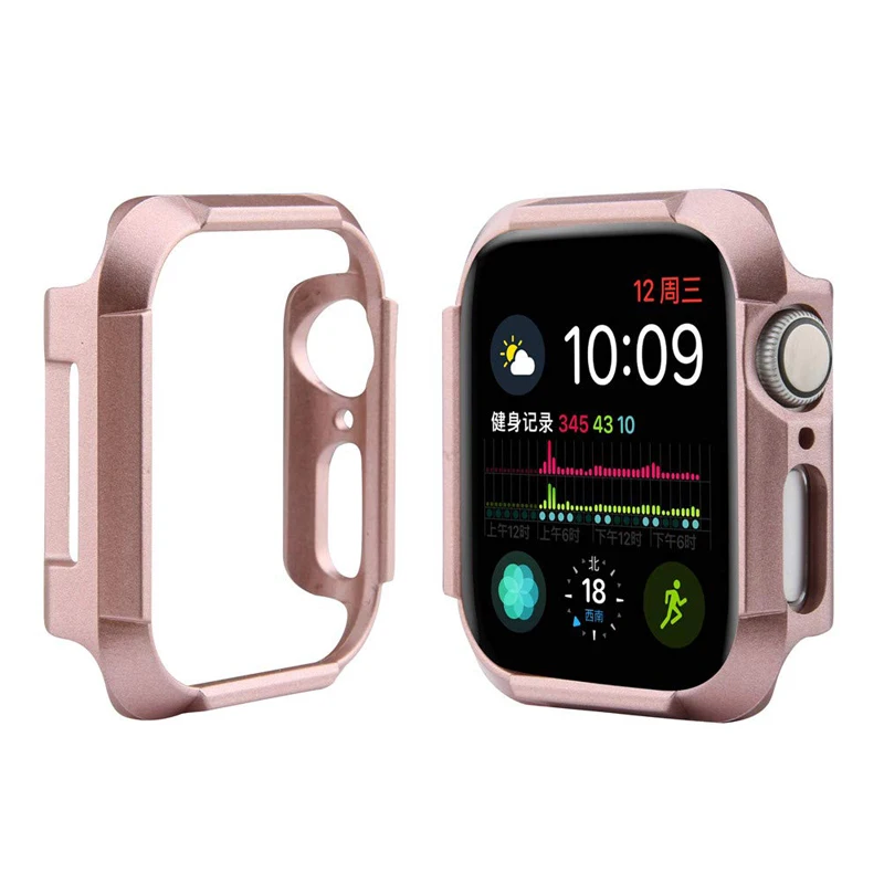 

watch Accessories cover for Apple Watch 4 44mm 40mm iwatch case Anti-fall protector PC plating Shell