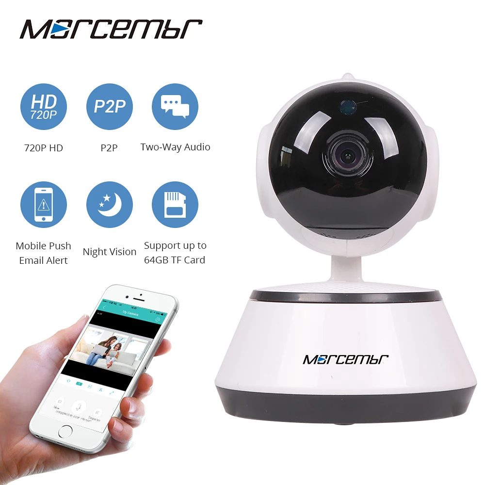 

Morcembr IP Camera 720P WIFI Security Camera Surveillance Video Baby Monitor Outdoor Night Vision Camera Motion detection