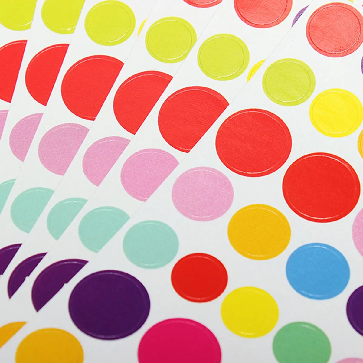 6 Sheets Self Adhesive Photo Album Craft Stickers Scrapbooking Diary Decorating Dotin Stickers