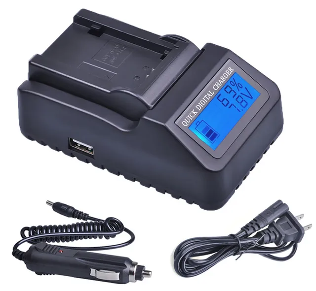 Battery Charger for Hitachi DZ-GX5000A DZ-GX5060SW DZ-GX5020A DZ-GX5080A Camcorder