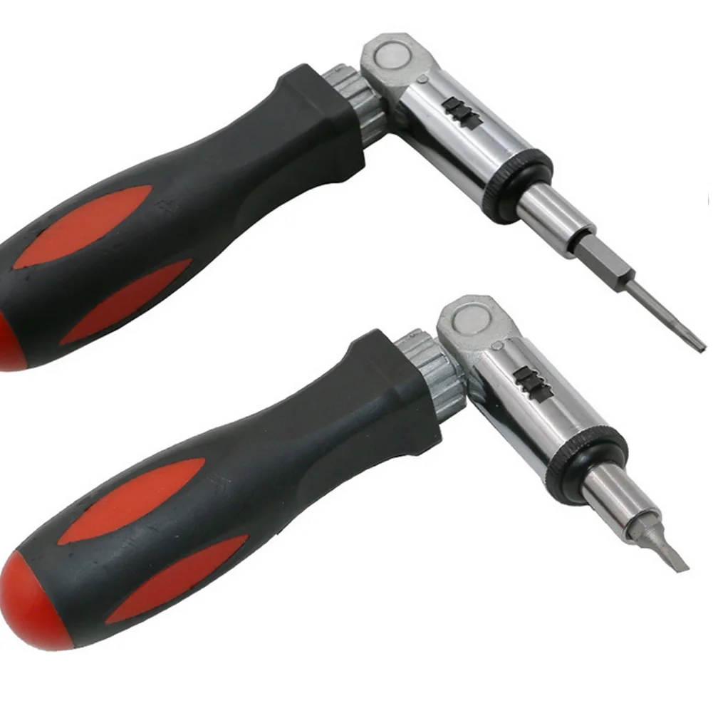

Portable 1/4 Inch Hex Left/ Right 180 Degree Rotating Ratchet Screwdriver Drive Tackle Explosionproof Tool ALI88