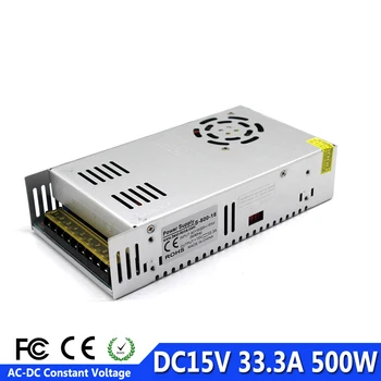 

Constant Voltage Output DC15V 33.3A 500W Power Supply Switching Transformers 110V 220V AC To DC 15V SMPS For Led Lamp Light CNC