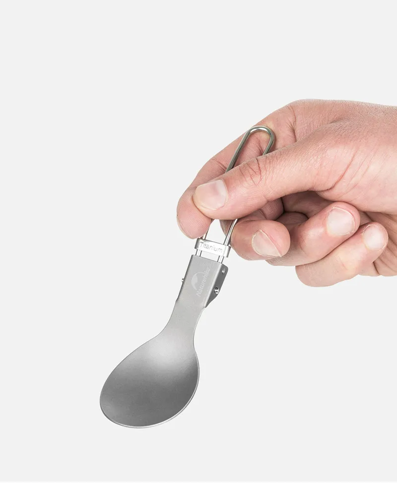 Naturehike походные мини портативные титановые столовые приборы, ложка, вилка Spork Набор для альпинизма портативная посуда набор столовых приборов