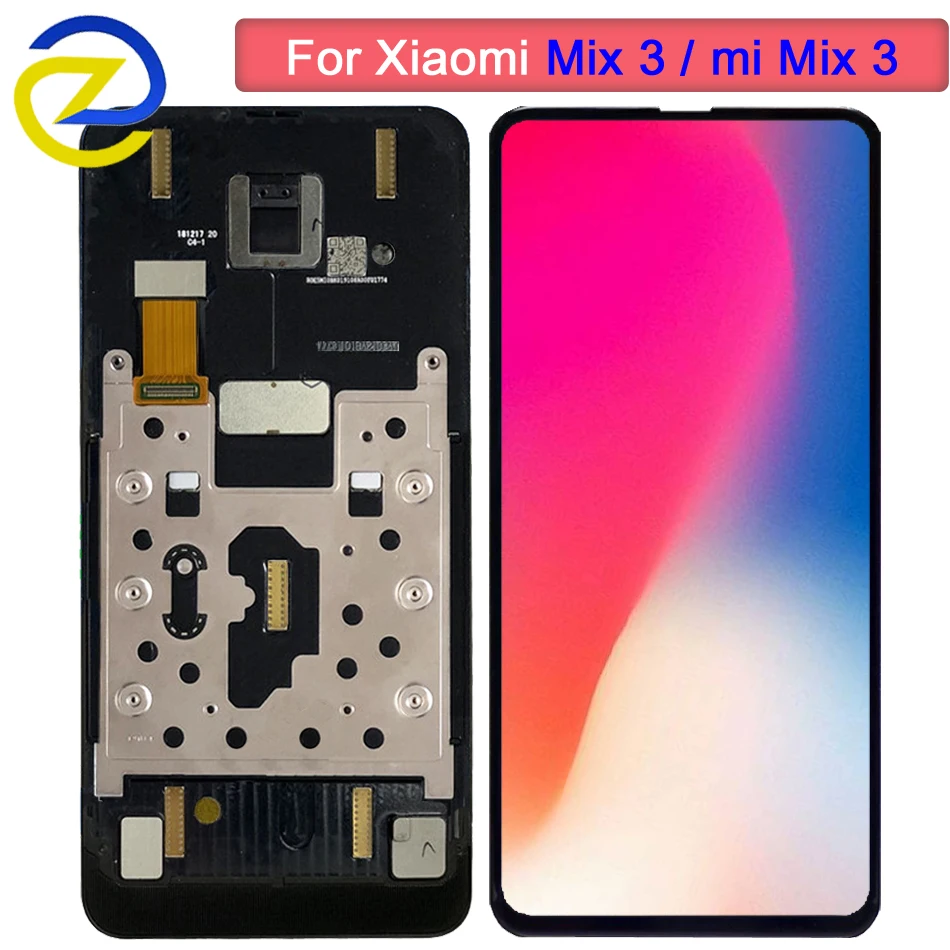 

For 6.39"Xiaomi Mi Mix 3 LCD Display Touch Screen Digitizer Assembly With Frame For Xiaomi Mi MIX3 LCD Black Replacement Parts