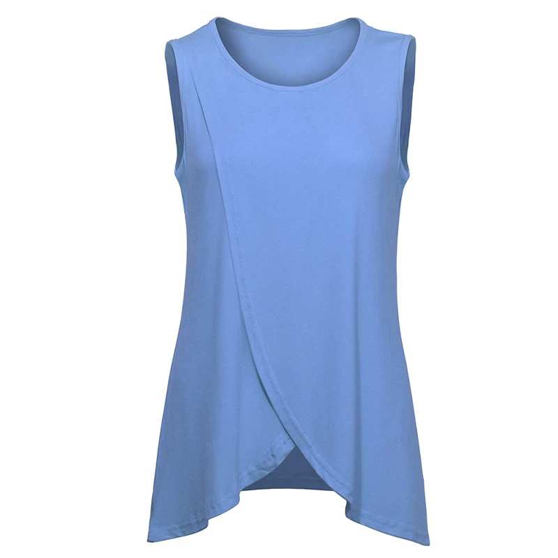 Plus Size Summer Wear Sleeveless Maternity Tees 2019 Breastfeeding Shirts For Women Nursing Tops Women Maternity Clothes
