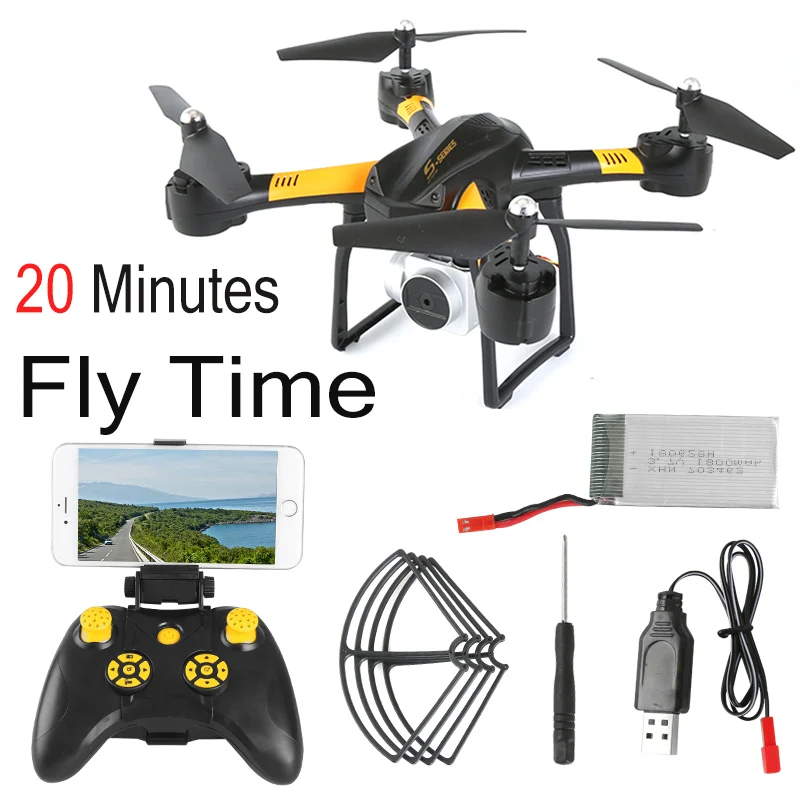 

S10 S11T RC Helicopter Drone with Camera HD WIFI FPV Selfie Drone Professional Remote Control Quadcopter Dron 20min Battery Life