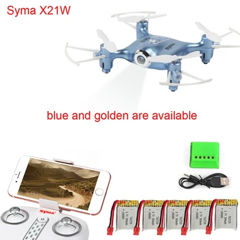 

SYMA X21/X21W Mini drone with camera WiFi FPV 720P HD 2.4GHz 4CH 6-axis RC Helicopter Altitude Hold RTF drone