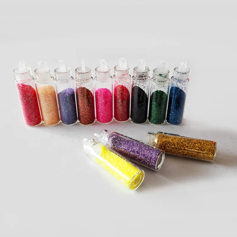 12 colores polvo acrílico brillo esmalte Paillette uñas arte polvo Tinsel brillo polvo para diseño de uñas polvo de uñas ZJ1123
