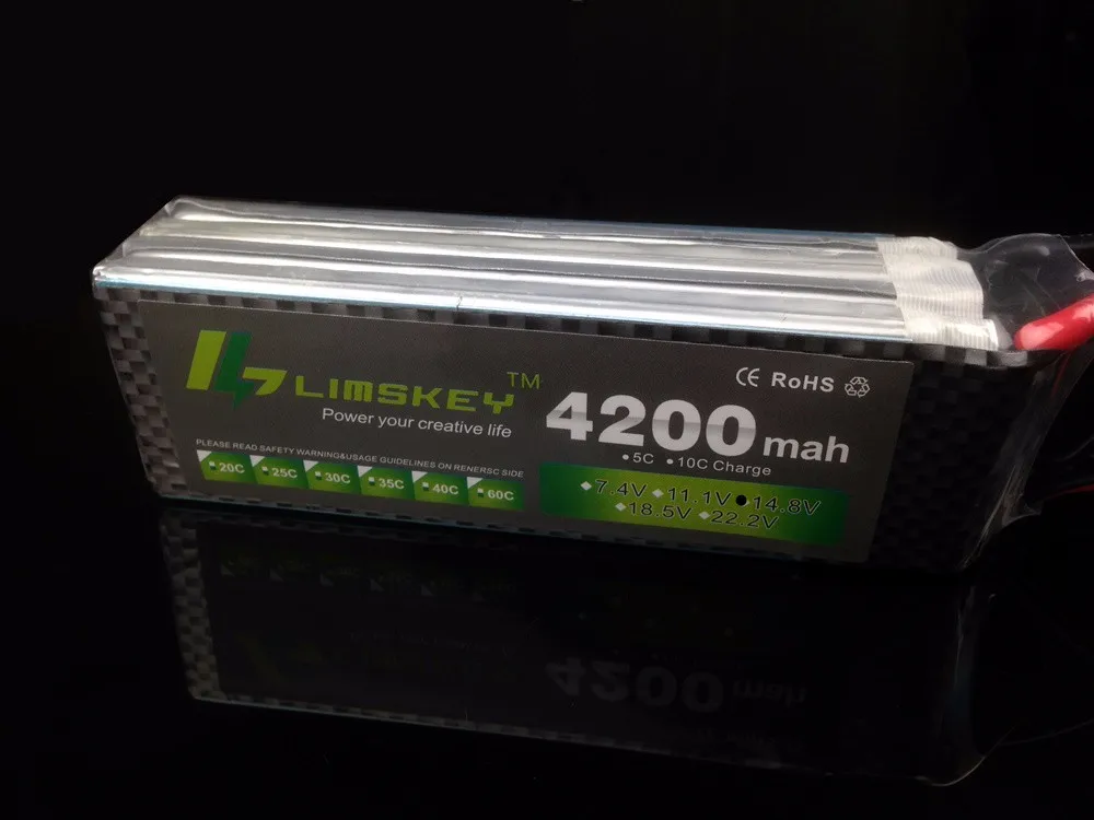 Limskey power Lipo аккумулятор 14,8 V 4200mAh 30C MAX 40C T штекер для RC автомобиля самолета вертолета DJI F550 Multirotor часть 4S Li-po