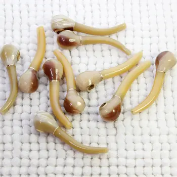 

8cm Ox horn tobacco pipes Wholesale Cheap smoking Pipe Cigarette Holder Gift Promotion Free shipping 5pcs/lot p101