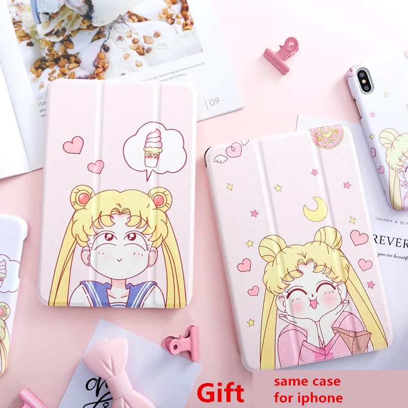 Красота магниты для девочек откидная крышка для iPad Pro 9,7 11 air 10,5 12,9 10,2 Mini2 на возраст 3, 4, 5, планшет чехол для нового iPad 9,7 6th