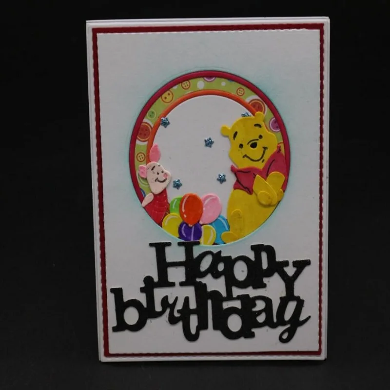 

Glita Creatif bear metal cutting dies for scrapbooking Kids birthday card decoration making embossing new metal craft dies