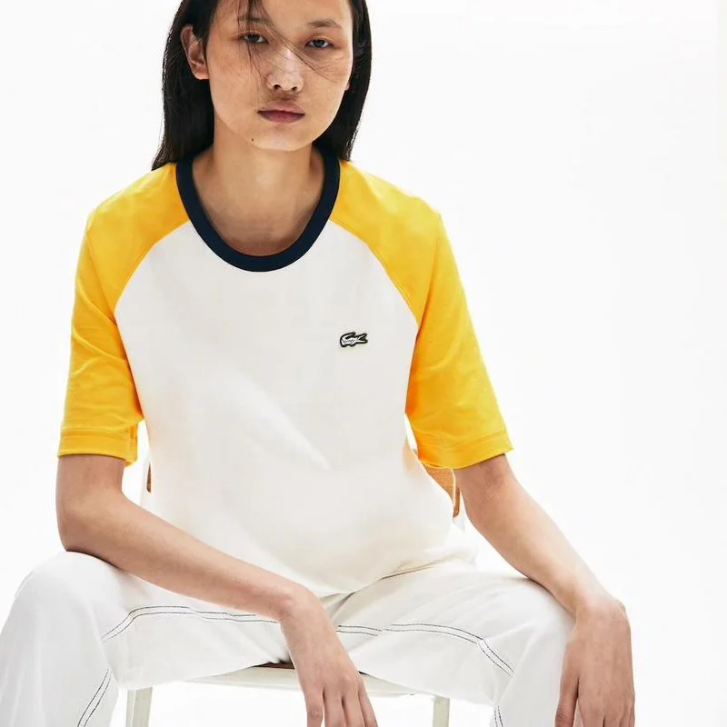 2019 Summer Lover Style Simple Design Running Shirt Outdoor Comfortable yellow White Tees New Sale Round Neck Shirts