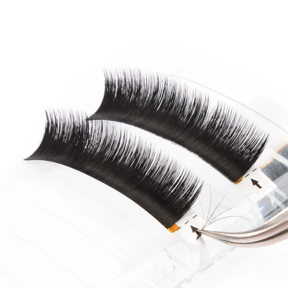 Накладные ресницы GLAMLASH отдельный веер объемные цветущие для наращивания