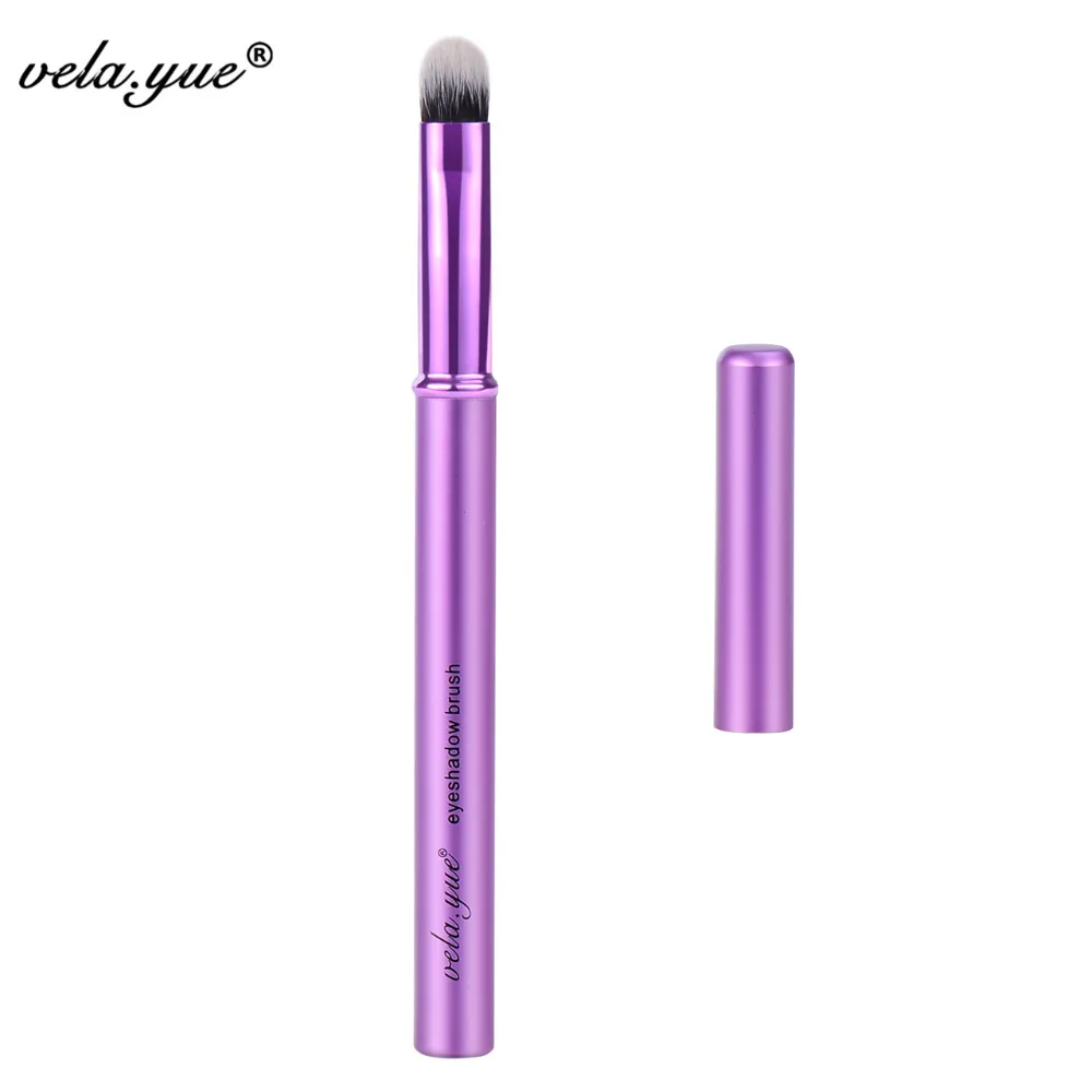 

vela.yue Eyeshadow Brush Synthetic Eyes Shading Smudge Blending Beauty Tool with Cover
