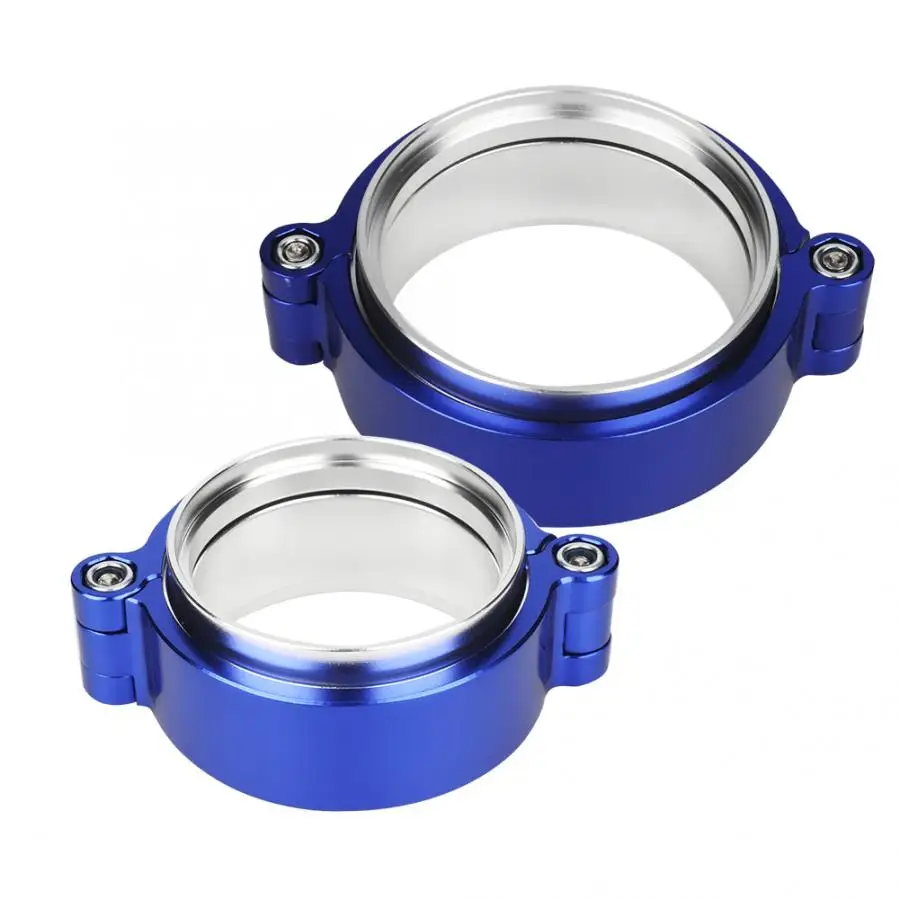 

Exhaust V-band Clamp Flange Assembly Anodized Clamp For 2.5"/3" Turbo Dump Pipe