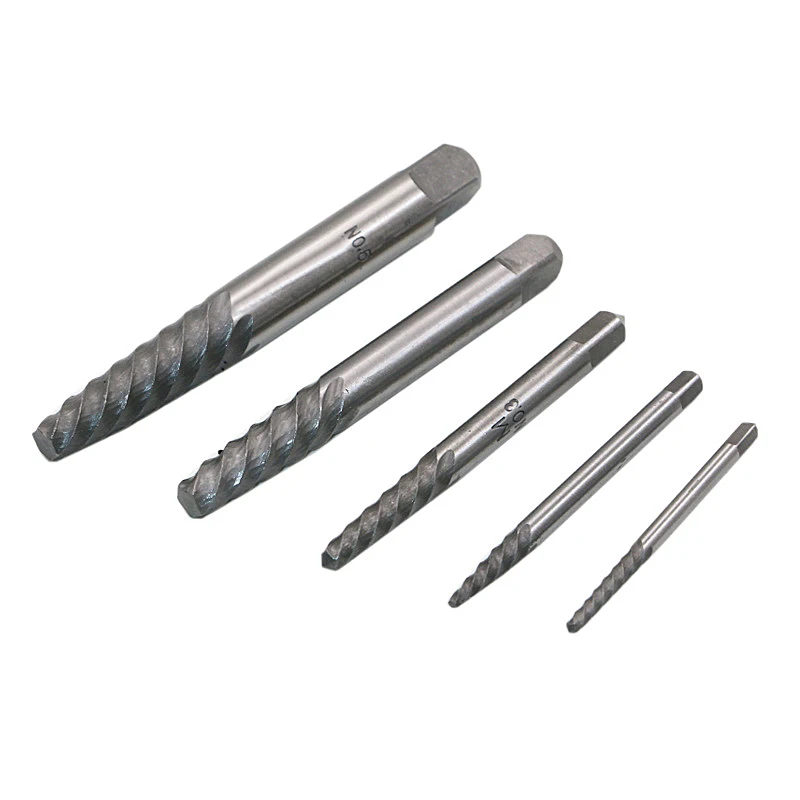 

5PCS Screw Thread Tap Drill Bit HSS Metric Plug Hand Tapper Set removal break broken extractor For Machine Tools