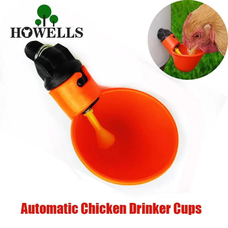 

Chicken Bird Poultry Water Drinking Cups Automatic Quail Chicken Drinker Plastic Chicken Fowl Drinker Cups Breeding equipment