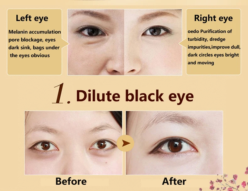 60pcs=30packs Beauty Gold Crystal Collagen Eye Skin Care Eye Patches for Dark Circles, Puffiness, Wrinkles and Bags Eye Gel