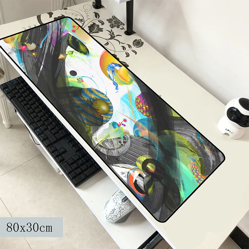 Rgb коврик для мыши большой компьютерный геймерский 800x300x3 мм эргономичный HD гаджет