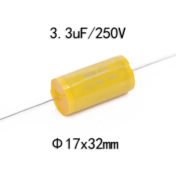 

100% New and original3.3UF250V Metallized axial frequency divider audio capacitance.