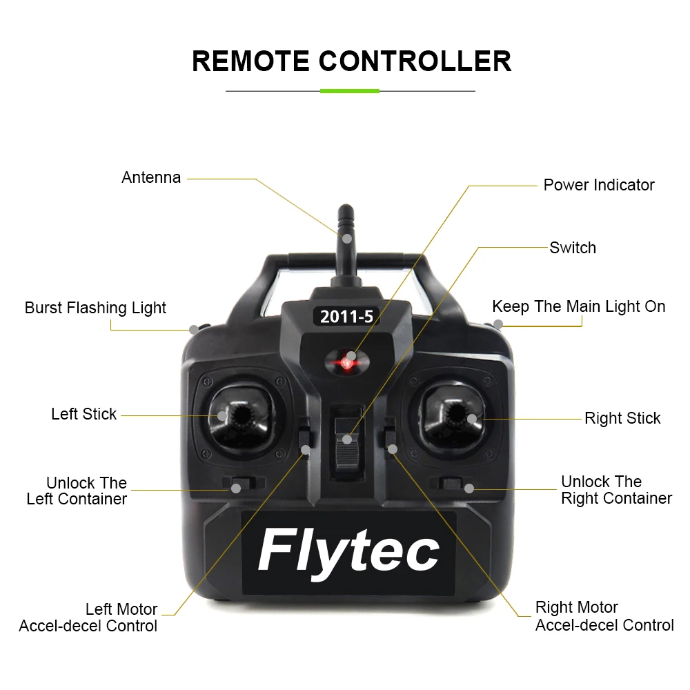 Новинка Flytec 2011-5 рыболокатор 1,5 кг загрузка 500 м RC рыболовная приманка лодка 2011-15A RC корабль катер RC игрушки