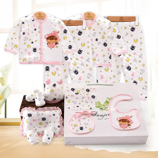 2018 Newborn Baby Boy Girl Clothes Autumn Luna Cat Gift Box Set