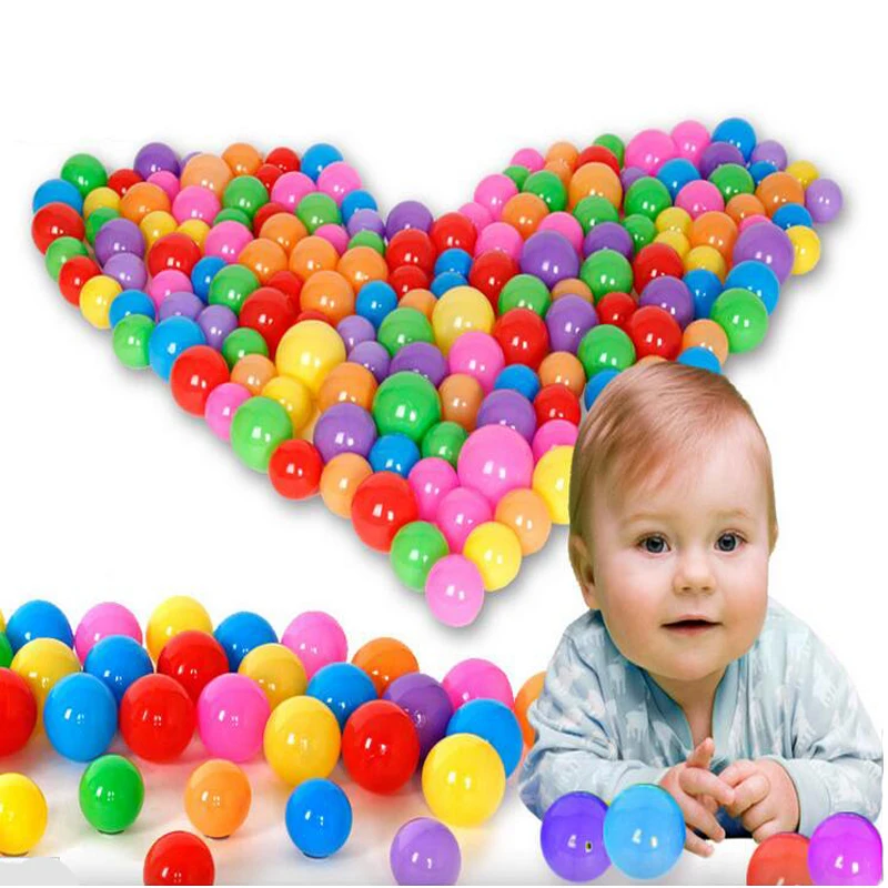 100pcs/lot Oversized Eco Friendly Colorful Soft Plastic Water Pool