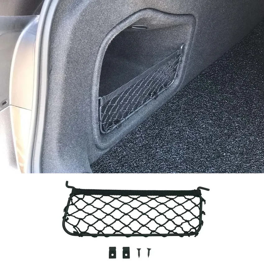 Для Audi A4L Автомобильный задний багажник боковой карман грузовой сетчатый багаж эластичное аккуратное хранение сумки стойки авто аксессуары