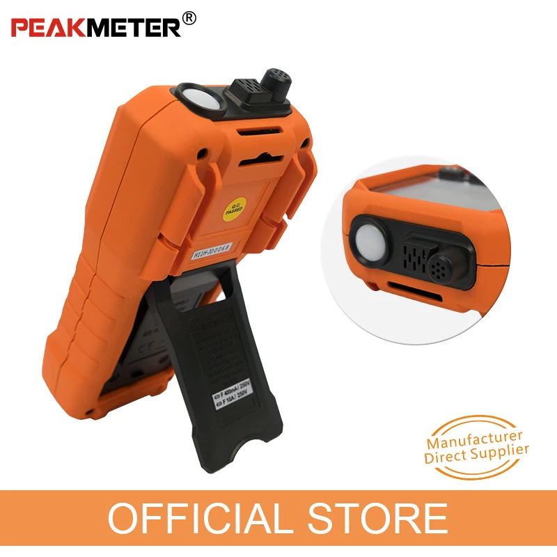 PEAKMETER PM8229 5 в 1 Автоматический цифровой мультиметр с многофункциональным Lux Уровень звука Частота Температура влажность тестер метр