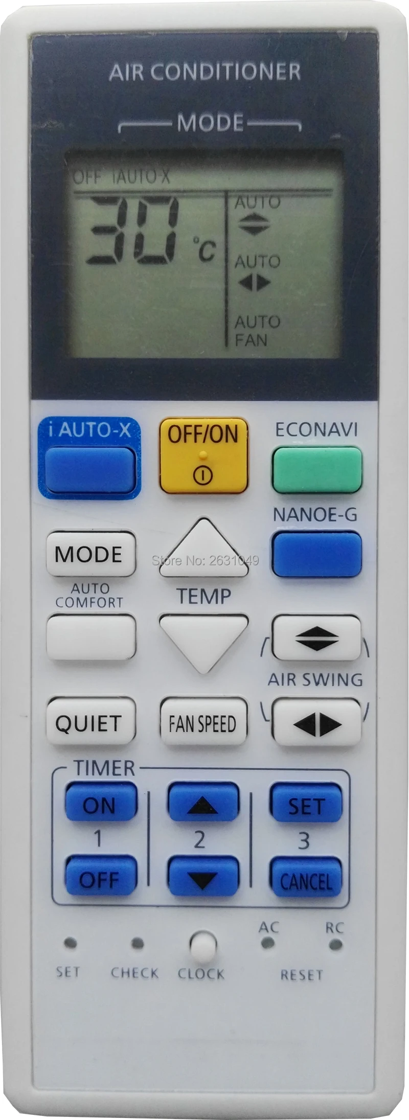 remote control for Panasonic Air conditioner CS PV9SKH 1 CS PV12SKH 1