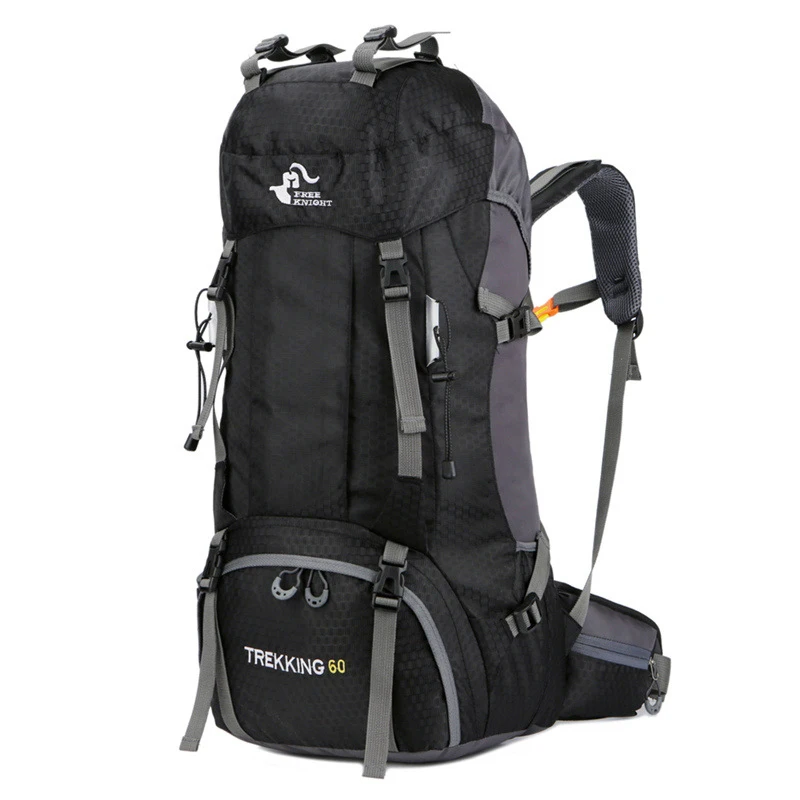 60L Большой Емкости нейлоновый походный рюкзак походный треккинг дорожная сумка Уличная водонепроницаемая сумка с дождевой крышкой XNC